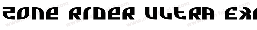 Zone Rider Ultra ExpItalic字体转换